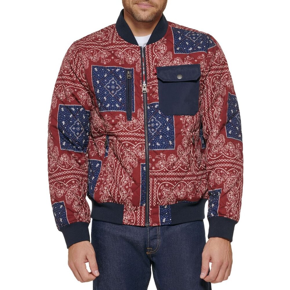 Levi's Bandana Quilted Bomber Jacket S